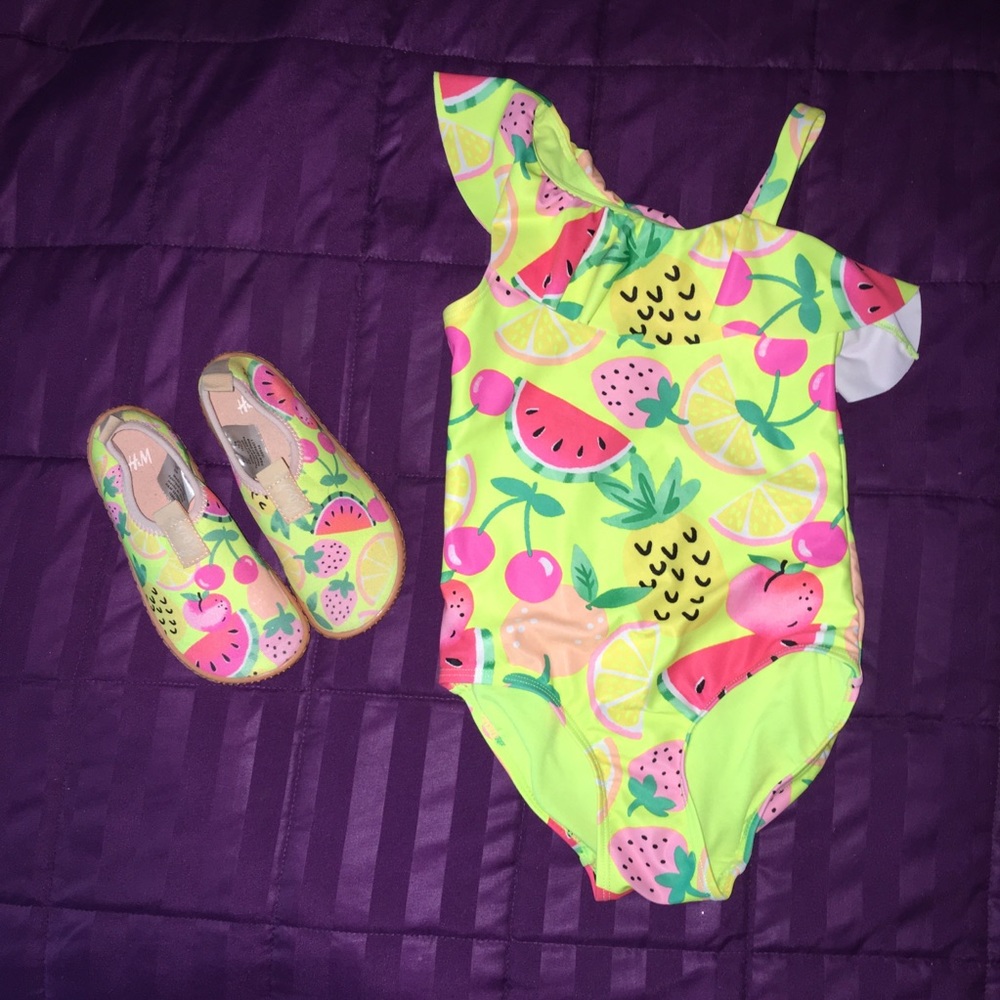 Neon Fruit Swim Set
